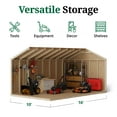 thumbnail image 5 of Little Cottage Co. 10x16 Value Gable Shed with Side Entry, Outdoor Wood Storage Do-It-Yourself Kit, 5 of 12