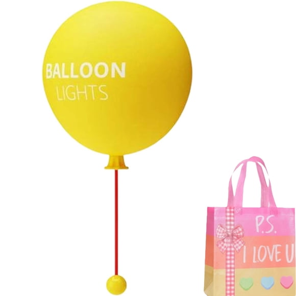 Balloon Wall Light 1pc, Rechargeable Silicone Night Lamp with Timer for Bedroom Hallway Decor