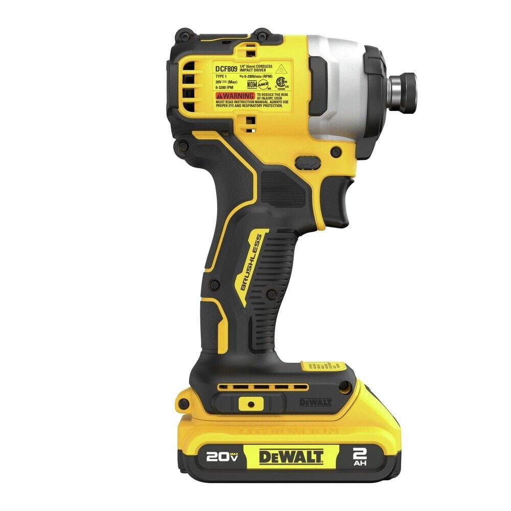 DeWalt DCF809D1 20V MAX ATOMIC BL Compact 1/4" Cordless Impact Drill Driver New