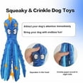 thumbnail image 2 of Octopus Dog Toy, Friend Octopus Plush, Interactive Chew Dog Toy for Aggressive Chewers, Squeaky, Made of Bite Resistance Material, No Stuffing (2pcs C), 2 of 10