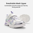 thumbnail image 6 of Balabala White Girls Sneakers Boys Sneakers Kids Sneakers Tennis Shoes School Shoes Lightweight Running Athletic Shoes, 6 of 6