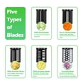 thumbnail image 2 of Electric Cheese Grater, Electric Slicer Shredder with 5 Versatile Blades, Electric Slicer Shredder, Digital Salad Machine for Fruits, Vegetables, Cheeses, 2 of 6