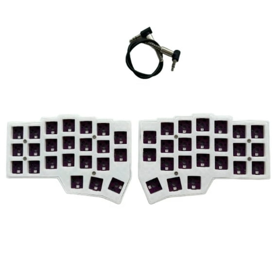 MiFuny CORNE V4 Split Keyboard Kit Collocation Japanese Keycap Wired RGB Hot-swappable Support VIAL Left and Right Hand Split Keyboard