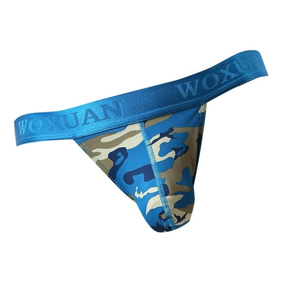 Hombres De Cintura Baja Camufje Jockstrap Ropa Azul Colcomx Calzoncillos con estampado de camuflaje para hombre