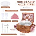 thumbnail image 3 of Cesta de picnic WILLOW WEAVE con aislamiento de 41 x 30 x 19 cm, 3 of 9
