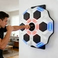thumbnail image 3 of WEGFTDUOP Smart Music Boxing Electronic Wall Targets ABS Material 6-Target Bluetooth Audio LED Display Adjustable Height No-Drill Home Family Fitness Response Speed Training Equipment, 3 of 8