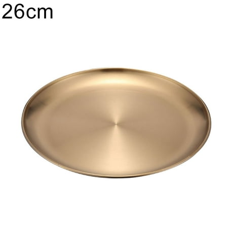 

LIHUA 14/17/20/23/26cm Round Dining Plate Tableware Meat Dessert Pizza Dish Fruit Tray