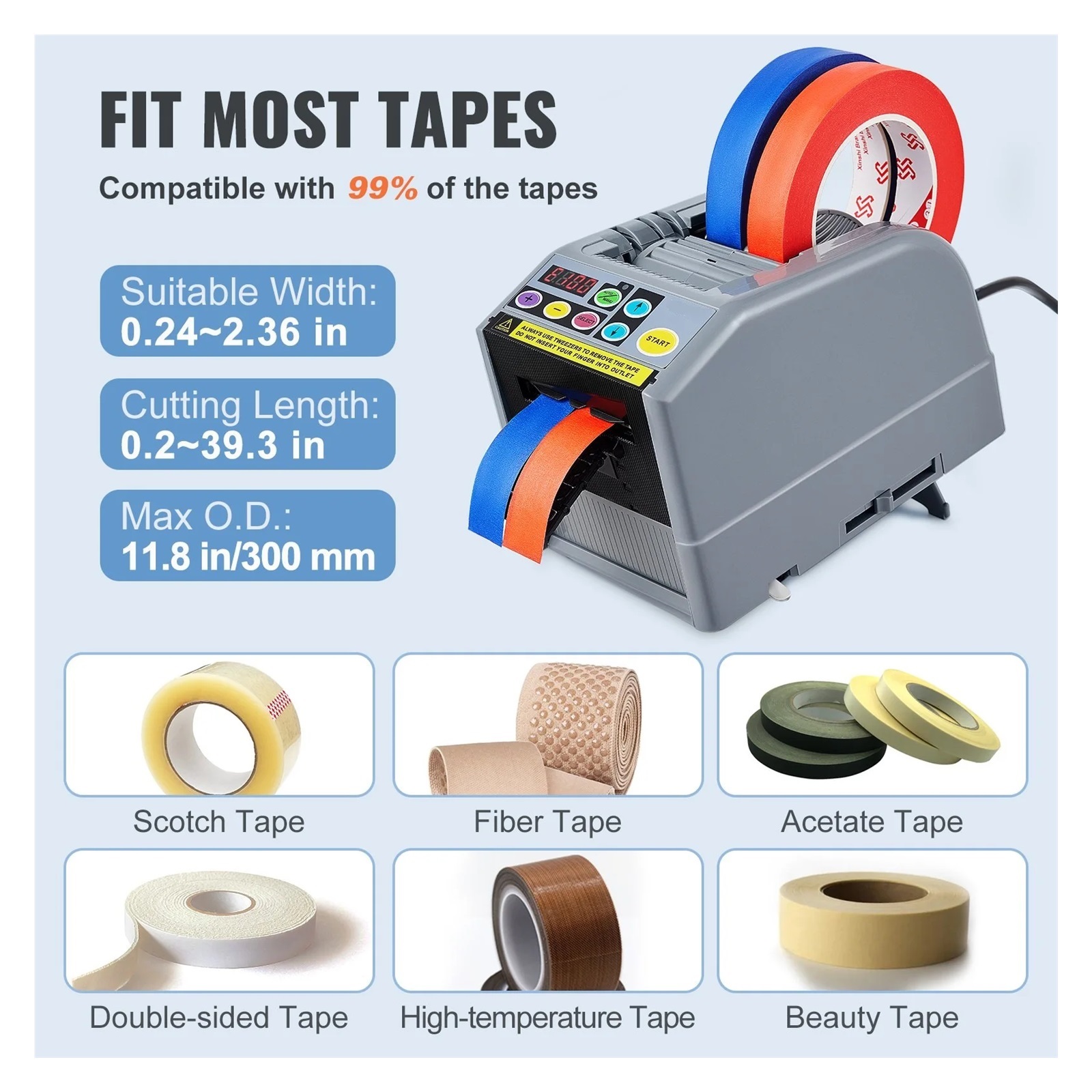 Automatic Electric Tape Dispenser, Adhesive Cutter Packaging Machine ,High Efficiency