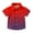 Red, variant on Gamivast Teen Boys Cute Preppy Shirts Gradient Color Collar Button Short Sleeve Shirts Vacation Trendy Lightweight Beach Shirts Blue 3T Camiseta De Para Niños