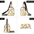 thumbnail image 7 of FORMRS Womens Crossbody Sling Bag Travel Daypack Shoulder Chest Backpack, Orange Slices, 7 of 7