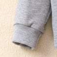 thumbnail image 5 of Girls 2Pcs Outfit Set Children Long Sleeved Hoodie Pants Cute Casual Set for 6-24 Months 2T 3T 4T 5T 6T Children Grey,5-6 Years, 5 of 9