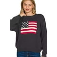 thumbnail image 2 of American Flag Crew Neck Sweater, 2 of 3