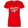 Funny Whiskey Helps Ladies V-Neck Jersey Tee-Red-XXL
