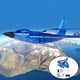 thumbnail image 3 of Avión RC con control remoto, pneador RC para principiantes, adultos azul Sunnimix avión rc avión, 3 of 8