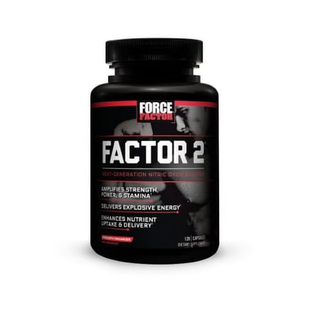 Force Factor Factor 2, Pre Workout Capsules, 120 Ct