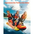 thumbnail image 2 of VEVOR Towable Tubes for Boating 1-3 Riders Inflatable Boat Tubes and Towables 510lbs, 2 of 9