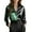 501_Blackish Green, variant on Women's Button Up Shirts Elegant Double Color Block Cowl Neck Blouse Collared Long Sleeve Business Casual Tops Womens Blouses