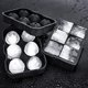 thumbnail image 4 of tipos diferentes de cubitos de hielo con tapa, cubiteras de silicona de calidad alimentaria, sin BPA. Reutilizable, para condensar agua en hielo para cócteles, whisky., 4 of 5