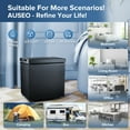 thumbnail image 4 of Auseo 1.8 Cubic Feet Chest Freezer Free Standing Top open Door Compact Freezer with Adjustable Temperature, Storage Basket*2, Black, 4 of 6