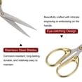 thumbnail image 4 of Uxcell 6" Stainless Steel Vintage Mini Scissors for Embroidery Cross Stitch Sewing Gold, 4 of 6