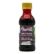 Amoretti - Natural Black Cherry Artisan Flavor Paste 8 oz - Perfect For Pastry, Savory, Brewing, and more, Preservative Free, Gluten Free, Kosher Pareve, No Artificial Sweeteners, Highly Concentrated