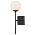 thumbnail image 3 of Neri 1 light black and white glass wall sconce, 3 of 3