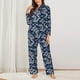 thumbnail image 2 of Balery Dragon Conjunto de Pijama con Estampado para Mujer, Conjunto de Dos Piezas con Manga Larga, Ropa de Dormir Suave con Bolsillos, Pijamas Cómodos-XX-Large, 2 of 7
