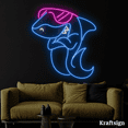 thumbnail image 2 of Craftnamesign Cool Shark Neon Sign, Shark Lover Gifts, Men Cave Decor Gift, 2 of 4