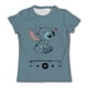thumbnail image 3 of Camisetas de Disney Stitch para niñas, ropa informal de verano de manga corta con bonitos dibujos animados para niños, camisetas con corazones, camisetas suaves para niños, 3 of 5