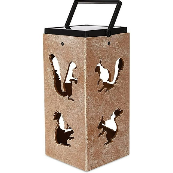 Solar Decorative Portable Lantern - Squirrel
