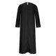 thumbnail image 5 of ICHUANYI Clearance Long Sleeve Neck Belt Dress Dress Solid Robe Vintage Elegant Kaftan Fashion(Black, S) ICHUANYI WER2023081111155, 5 of 8
