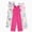 Rose pink, variant on PatPat Girls Pants Sleeveless Wide Leg Jumpsuit Casual One Piece Romper 5-6 Years