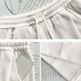 thumbnail image 7 of QASIEATN Sweatpants for Women Cotton and Linen Wide Leg Pants with Pockets Casual Solid Trousers, 7 of 7