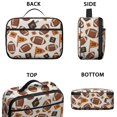thumbnail image 3 of Football Flag Orange Pattern Insulated Lunch Bag Teens,Bento School Lunch Bag for Teens for Work,Picnic or Travel 10.6x7.7x4.3 Inches,12 Can Capacity, 3 of 6