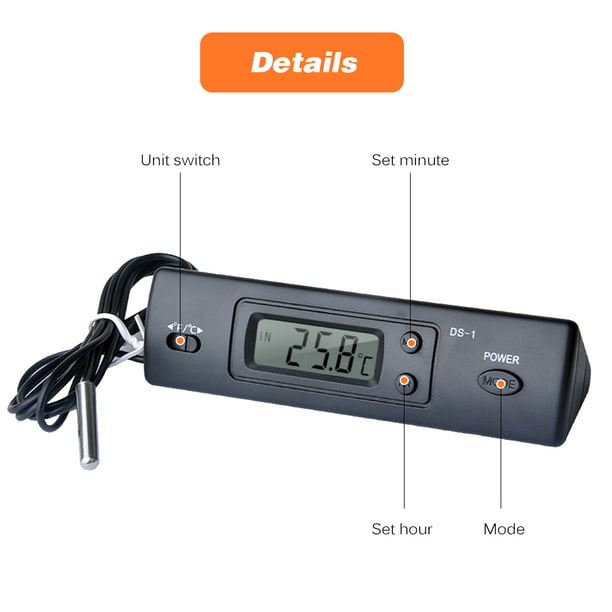 Amdohai Mini Thermomètre Électronique Numérique Thermomètre de