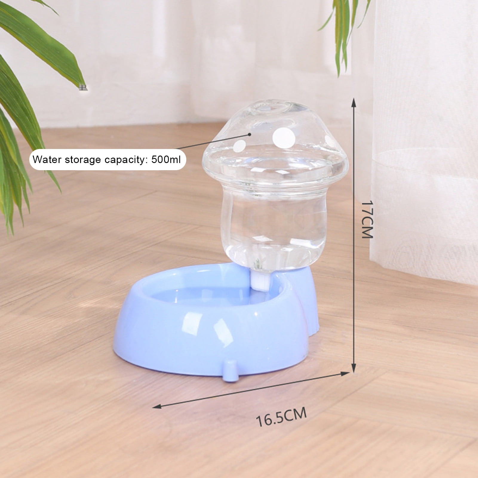 Visland Cat Water Feeder Auto Replenishment Large Capacity Mushroom Shape Pet Dog Cat Water Food Container Pet Supplies