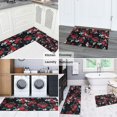 thumbnail image 5 of Pioneer Flower Floral Print Pattern Kitchen Rugs Sets Of 2,Anti Fatigue Kitchen Mat Rugs Non Slip Washable,Decorative Kitchen Floor Mats for Kitchen,Sink,Laundry,17"x30"+17"x47", 5 of 7
