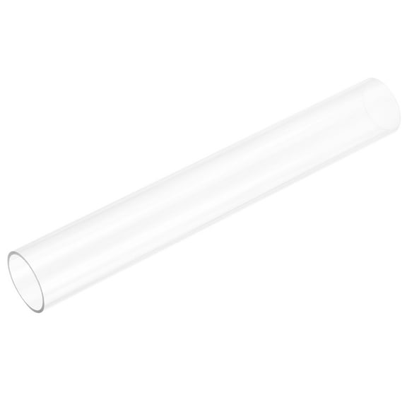 Uxcell Rigid Round Clear Tubing 32mm(1 1/4") ID x 35mm(1 3/8") OD x 0.8Ft(250mm) Length Plastic Tube