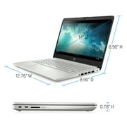 HP 14 Ryzen 3 4GB/1TB Laptop-Silver (Google Classroom Compatible)