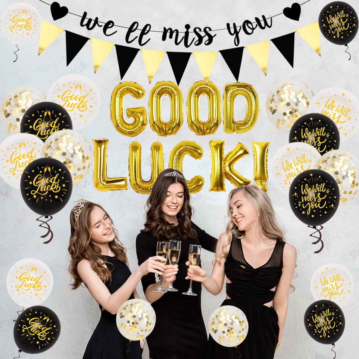 Set Farewell Party Decorations Supplies We Will Miss You Balloon Banner  Decorations Kit Going Away Party Decorations Goodbye Retirement Party  Office Work Party Farewell Party Graduation Decorations - Home & Kitchen -