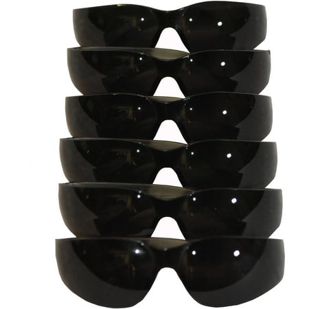- G & F 13017 EyePRO Smoke Safety Goggles with Scratch-, Impact- and Ballistic-Resistant, 12-Pack, Dark Grey