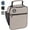 Light Gray, variant on Healthy Packers Insulated Lunch Bag with Water Bottle Holder (Gray)
