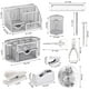 thumbnail image 2 of Set de organizadores y accesorios de escritorio Froidesente Silvery 17 en 1, 2 of 9