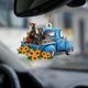 thumbnail image 3 of Perros Lindos Coche Colgante Ornamento Creativo Girasol Perro Colgante Encanto Decoración Coche Colgante Coches Accesorios Cateissary PT002281-03, 3 of 6