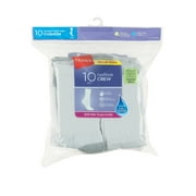 Hanes Womens Crew Socks, Cushioned, 10-Pack, Size 8-12