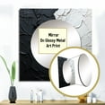 thumbnail image 3 of Designart "Monochrome Paint Minimalist Corner" coastal Square Mirror Wall Decor Coastal - Large White Square Bathroom Mirror - Square Printed Wall Mirror Art, 3 of 5