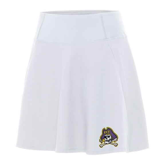 Women's Antigua White ECU Pirates Chip Skort