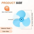thumbnail image 2 of Uxcell 2mm DC Motor Shaft Propeller, 30mm Fan Shape 3-blade Plastic Round Propeller for DIY Model Airplane Science Toys Motor RC Boat Micro (Blue, Pack of 30), 2 of 5