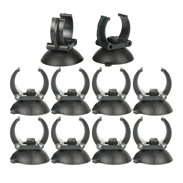 10 Uds. de varillas de calefacción para peceras, Clip de fijación con ventosa, ventosas para calentador de acuario de 35mm, Clips con ventosas