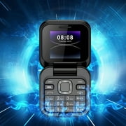 RFUGUG Mini Folding Feature Phone, Compact Flip Phone for Seniors, Easy-to-Use Button Mobile, and Pocket-Sized Elderly Cell Phone, Perfect for Simple and Reliable Communication